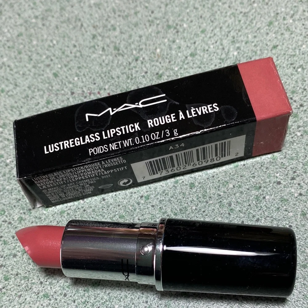 MAC Cosmetics Lustreglass Lipstick - Rosewood Sheen 542 Sellout - new in box - Picture 3 of 3